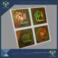 Shinny Gold Color Texture Background Anti-Counterfeiting Hologram Labels